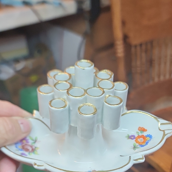 Erphilla Porclelain Snuffer Ashtray Vintage 1930s 40s - Picture 2 of 10